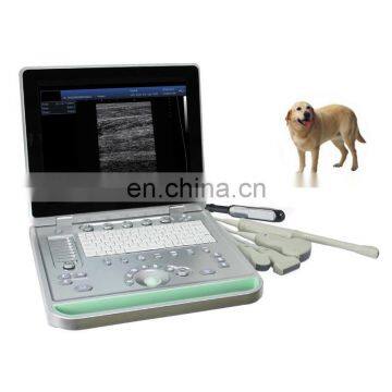 MY-A009 Multi-language ultrasonidos portatiles animals medical portable laptop veterinary ultrasound machine with rectal probe