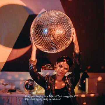 20inch Disco Miror Ball King 50cm Inflatable Gold Mirror Ball photo-3