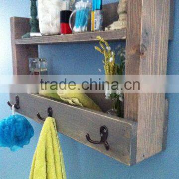 Custom Rustic Wooden Entryway Shelf, Wood Mail Organizer photo-5