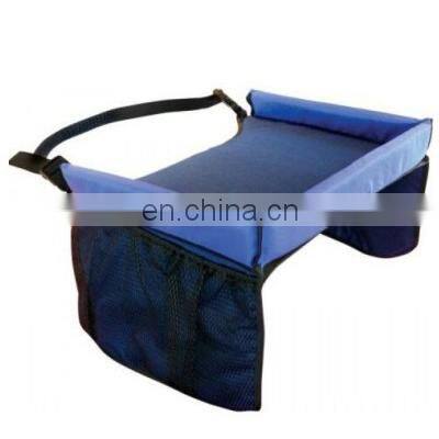 Child Multifunctional Car Seat Waterproof Tray Round Small Coffee Table With Storage Toy Holder Desk Infant Stroller Board Table photo-5