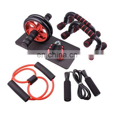 Factory customized wholesale fitness equipment accessories ab wheel roller set for abs workout ab sport wheel Jump rope push up