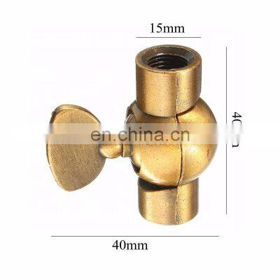 Tonghua Vintage Light Accessories Zinc Alloy Material Direction Adjustable Wall Table Lamp Double Joint Droplight Connector