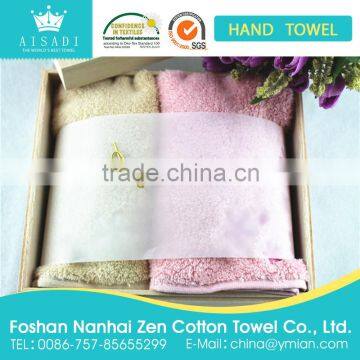 woven manufacturer terry face towel set & Wooden boxes