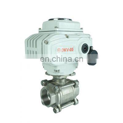 Hot Sale High Efficiency 220V 3 Inch Thread Stainless Steel 304 Electric Ball Valve photo-3