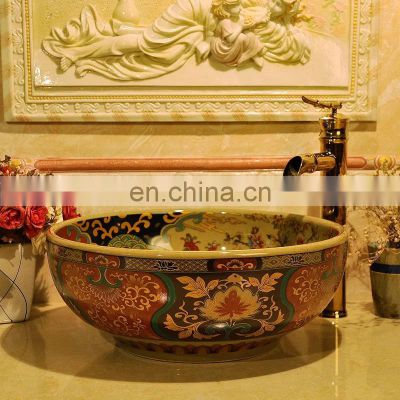 european style vintage ceramic art basin home decoration accessories