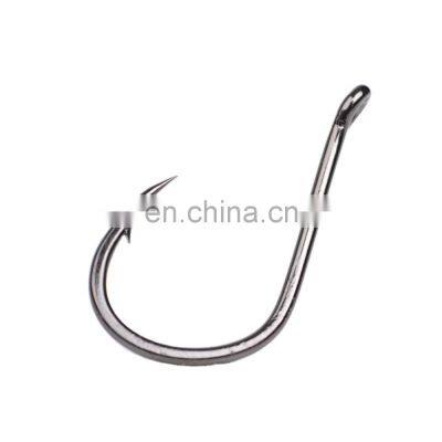 Boxed 100 pcs Barbed high carbon steel fish hook with ring High carbon steel material