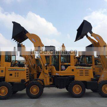 hydraulic steering wheel loader ZL18 equipped with various attachments heavy construction equipment