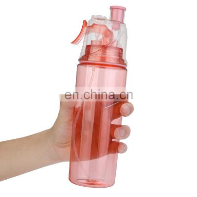 600ml BPA Free Sports Mist Spray Water Bottle for Summer