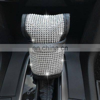 Autoaby Bling Bling Rhinestones Crystal Car Steering Wheel Cover PU Leather Steering-wheel Covers Auto Accessories Case photo-4