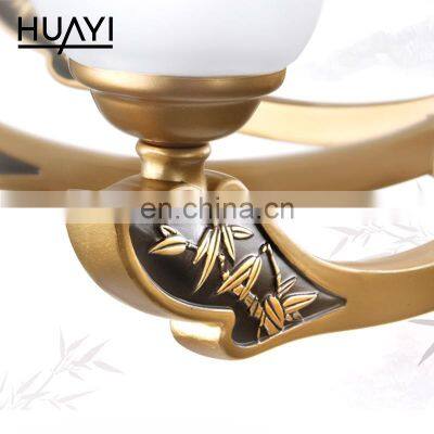 HUAYI Hot Sale Zinc Alloy Multipurpose Chinese Style Modern Living Room Restaurant E27 Chandelier