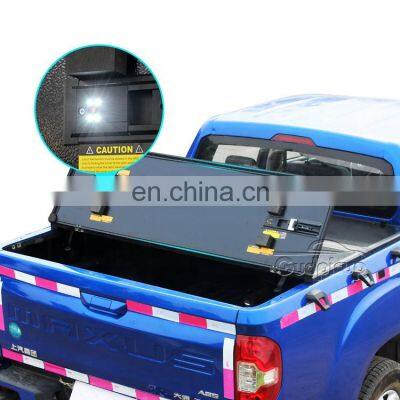 Hard folding Aluminium tonneau cover truck bed cover for Ford Ranger  F150 accessories