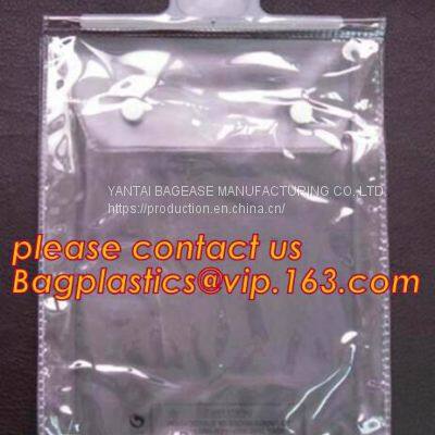 Biodegradable Compostable Pac Hanger Garment Underwear Clothes Package Hanging Hook Plastic Bag With Self-Adhesive Seal photo-3