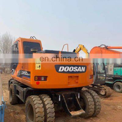 Second hand doosan wheel excavator DH150W-7 , Original doosan excavators , DOOSAN DH140-7 DH150-7