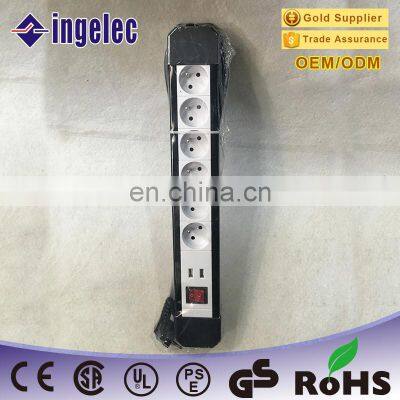 Usb Schuko Electrical Socket With General Switch and 1.5m,3m or 5m Length Cable photo-5