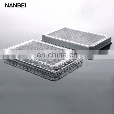 96well detachable 8 strips sterile transparent elisa plate