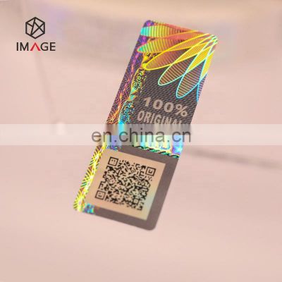 100% ORIGINAL Custom 3D QR Code Authenticity Hologram Sticker for Security Seal Application