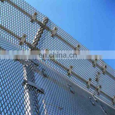 High security fence expanded metal mesh for fencing trellis