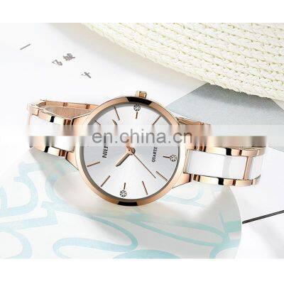 NIBOSI Watch Women Watches Ladies Creative Women's Ceramic Bracelet Watches Female Clock Relogio Feminino Montre Femme