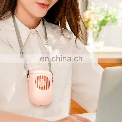 Wholesale Portable Cute Personal Free Sample Neck Mini Pink Portable Fan photo-2