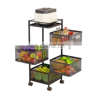 Home Accessories Kitchen Organizer With Wheels 3/4/5 Tier Bathroom Kitchen Storage Rack Trolley Rack photo-5