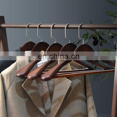 Fashion Wholesale Designer Luxury Dress Trouser Suit Scarf Custom Pant Wooden Coat Clothes Hanger photo-2