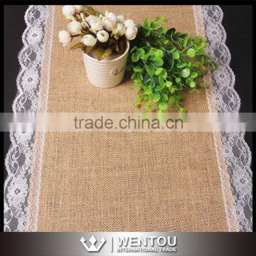 Rustic Wedding Lace Linen Tabble Yarn Cover