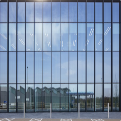 Building Project Exterior Aluminum Double Glass Curtain Wall photo-4