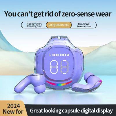 Air40 Tws Blue Tooth Earbuds Big Led Screen Wireless Gaming Headset With Microphone Ungrade Hearing Aid Similar To Air31 photo-2