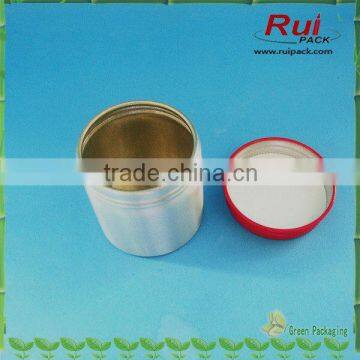 100g Food Grade Aluminum Jar With Red Aluminum Lid,aluminum Screw Jar With Red Aluminum Cap photo-2