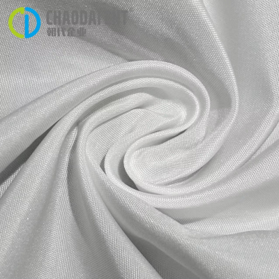 Certified by GRS 240T white dyeing 100%RPET recycled polyester pongee fabric for Lining Fabric Hairdressing Bibs Umbrellas