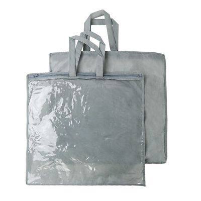 Wholesale Plastic Waterproof PVC Steel Wire Frame Duvet Comforter Pillow Bedding Storage Packaging Bag for Home Textile Storage Bag photo-5