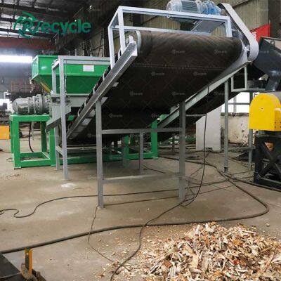 Full Automatic Scrap Metal Sheet Steel Rod Aluminum Frame Shredding Crushing Equipment