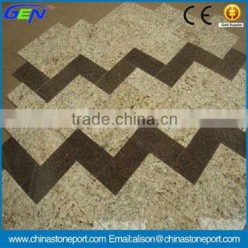 Brown Grain Yellow Granite Flooring Tile