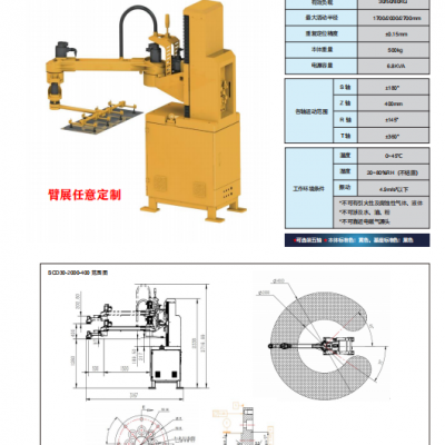Industrial robot robotic arm palletizer