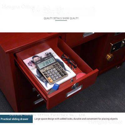 SES-160H 1.6m | Heavy Duty Office Desk With Safe Anti-Collision， Steel Plate| Bulk Order for Bank photo-2