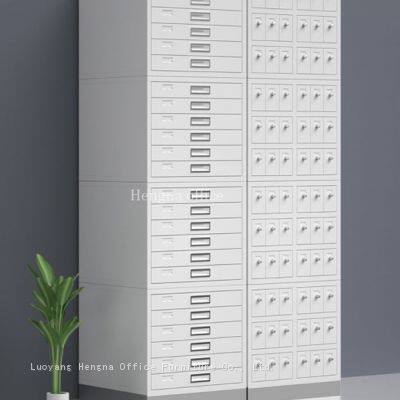 Professional Microscope Slide Filing Cabinet | Heavy Duty Steel Drawer System with Quick Sort Label Insertion for Medical Schools