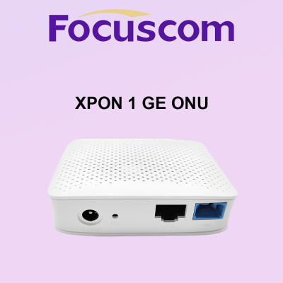 Focuscom FC2001 XPON 1GE ONU Режим моста Высокопроизводительный мини-ONT, совместимый с Huawei ZTE OLT для Решений по волоконно-оптическим сетям FTTH GPON ONU