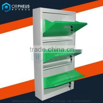 2015 top popular metal shoe rack, shoe cabinet