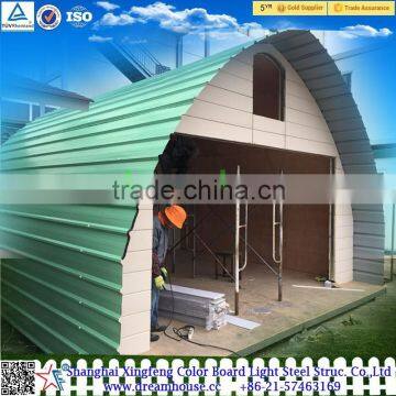 Prefab Tiny House/cheap Dome House/export Modular Arched Cabin for Sale photo-2