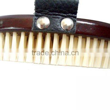 Wooden Beard Brush With Leather Handle photo-3