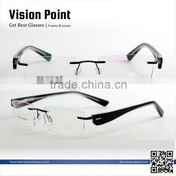 2014 women's rimless optical eyeglasses frame