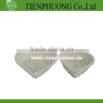 Bamboo basket heart shape