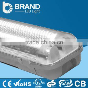 IP65 2x120cm T8 Tube Outdoor Led Light Fixture T8 Triproof Lighting Fixture