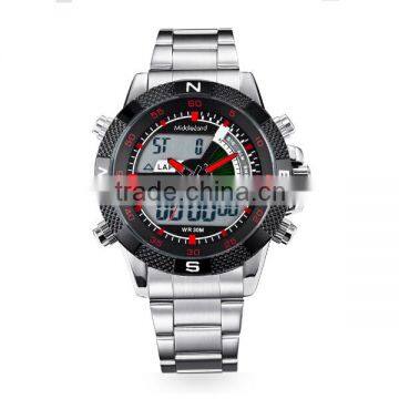 2015 new fashion high quality stainless steel watches sold in China OEM factory simple watches MIDDLELAND cheap men watch