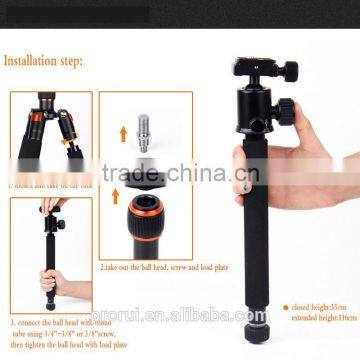 Wholesale China Import Flexible Mini Convenient Tripod Portable Quick Lock Tripod Monopod photo-5
