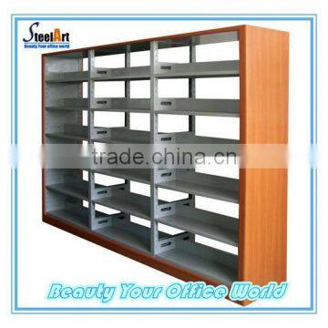 steel retail book shelves