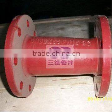 ductile iron double flanged reducer pipe fitting