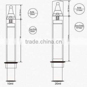 10ml/20ml Top Quality Cosmetic Syringe Packaging