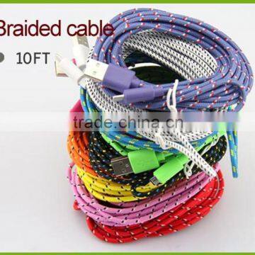 Braided Nylon Magnetic Charging 2.0 Micro USB Cable photo-6