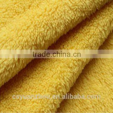 yellow sherpa fleece fabric